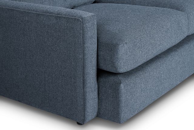 Noah Blue Fabric Medium Two-arm Sectional