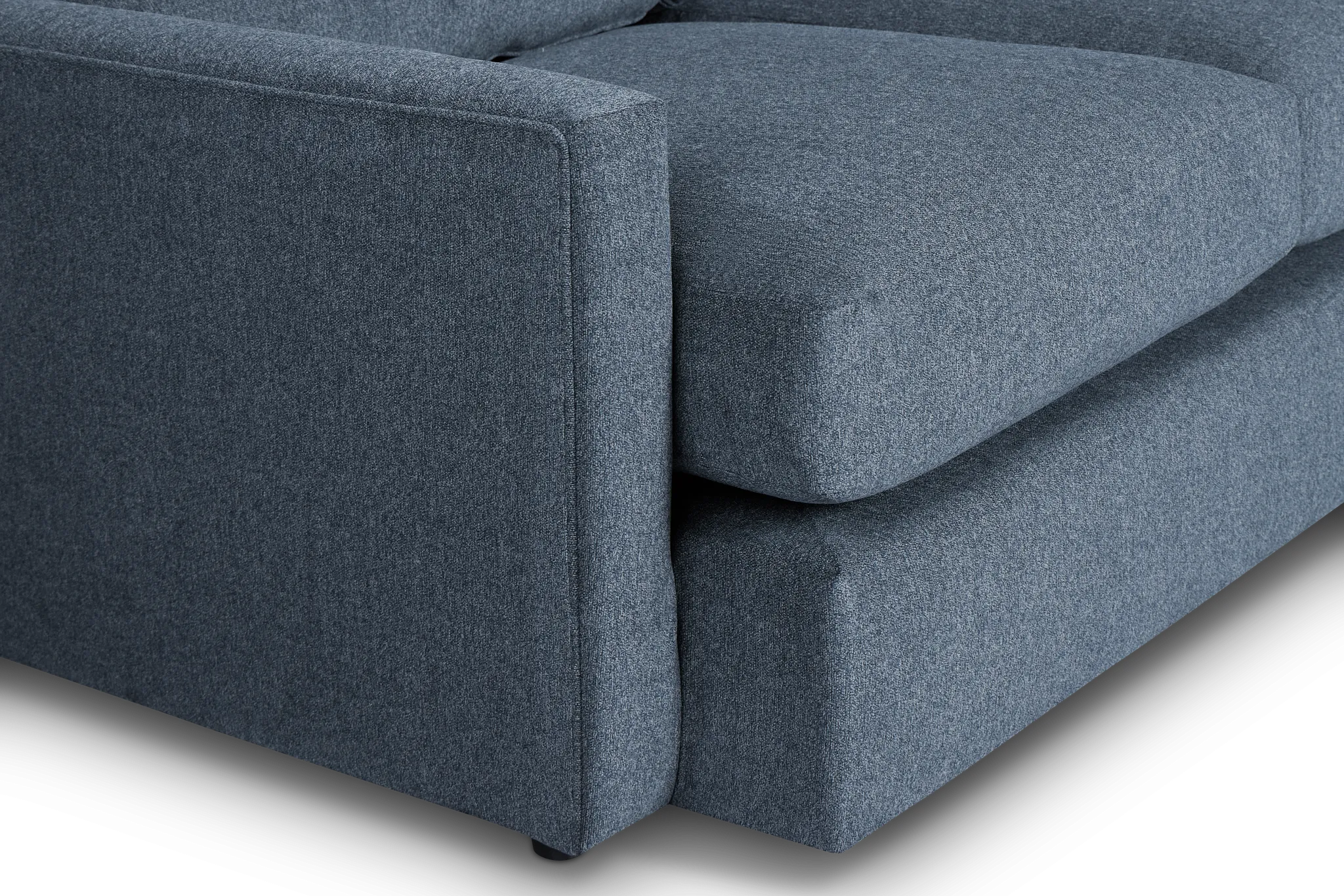 Noah Blue Fabric Medium Two-arm Sectional