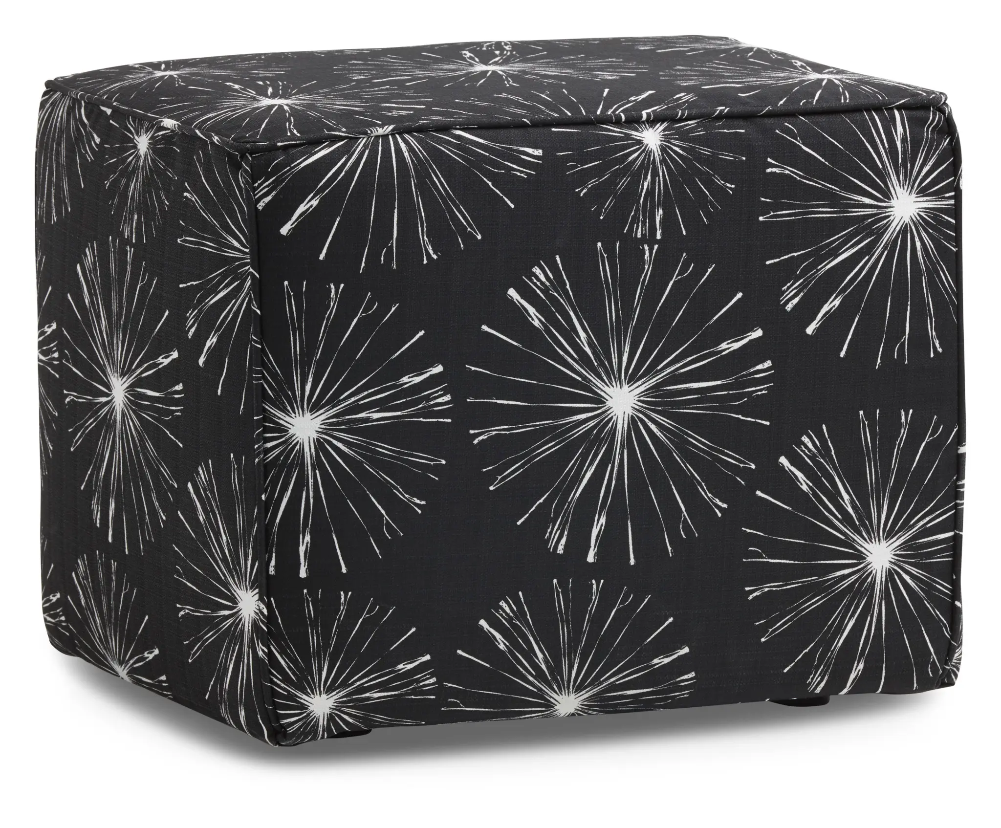 Sparks Black Fabric Indoor/outdoor Accent Ottoman Sparks Black Fabric Indoor/outdoor Accent Ottoman