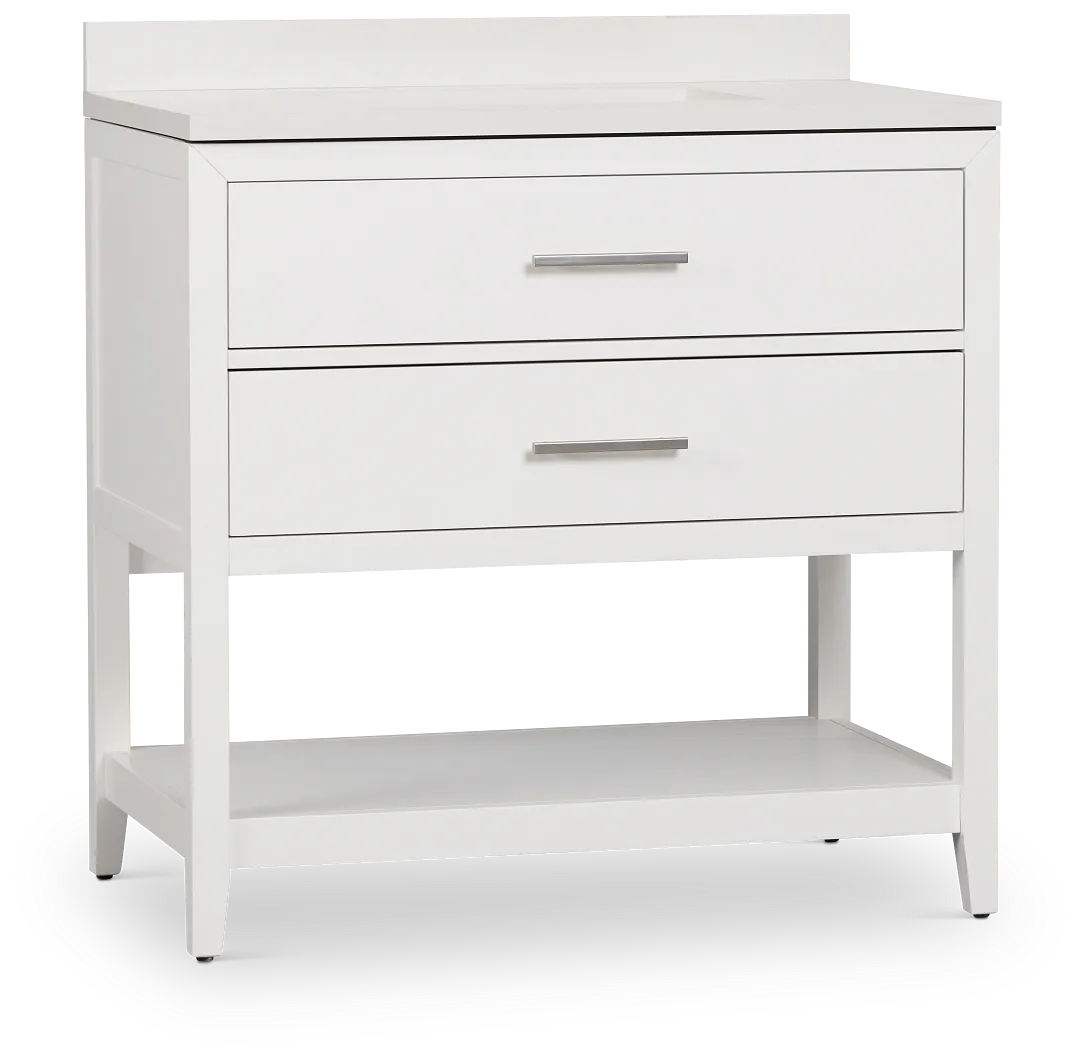Alden White 36" Single Bathroom Vanity