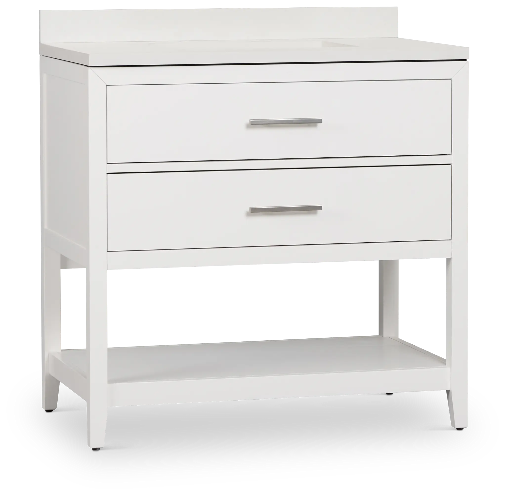 Alden White 36" Single Bathroom Vanity Alden White 36" Single Bathroom Vanity