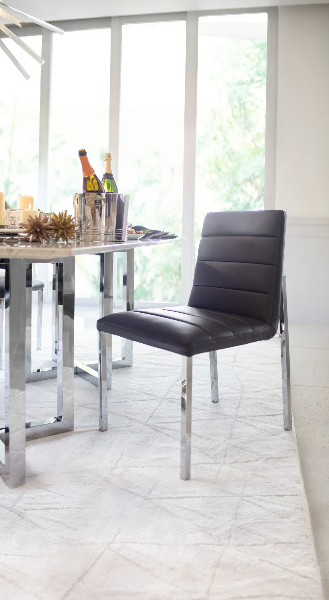 Amalfi Gray Upholstered Side Chair