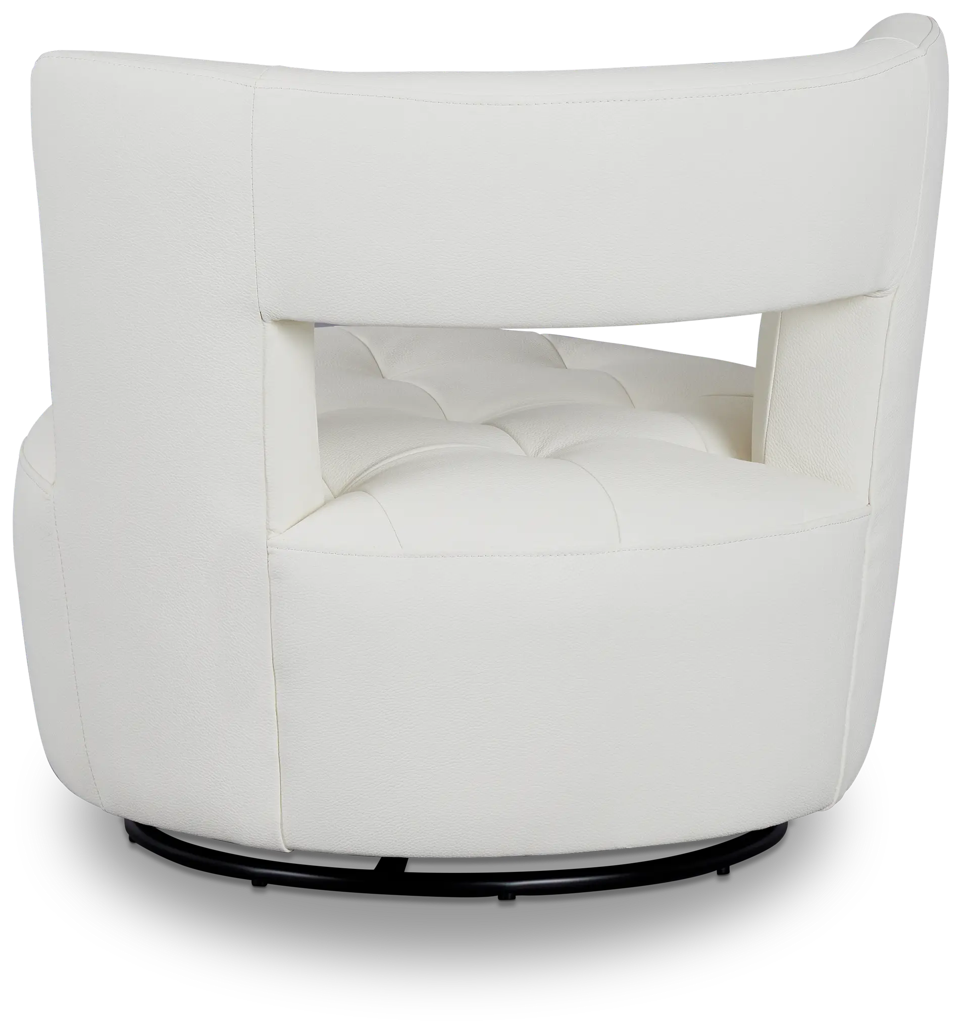 Zion White Micro Swivel Accent Chair Zion White Micro Swivel Accent Chair
