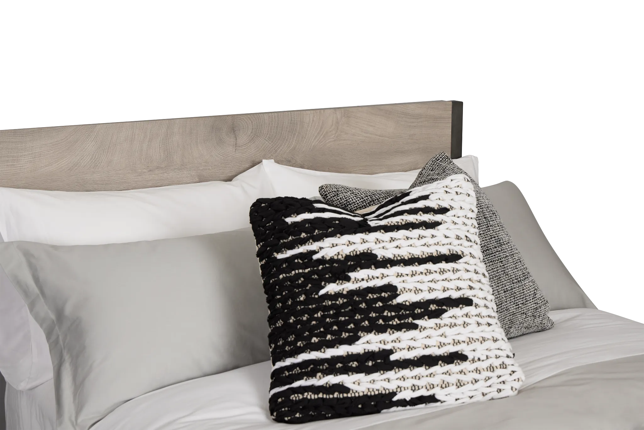 Evanston Gray Panel Bed