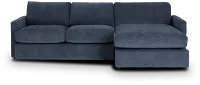 Noah Blue Fabric Right Chaise Sectional