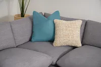 Zeke Blue 20" Accent Pillow