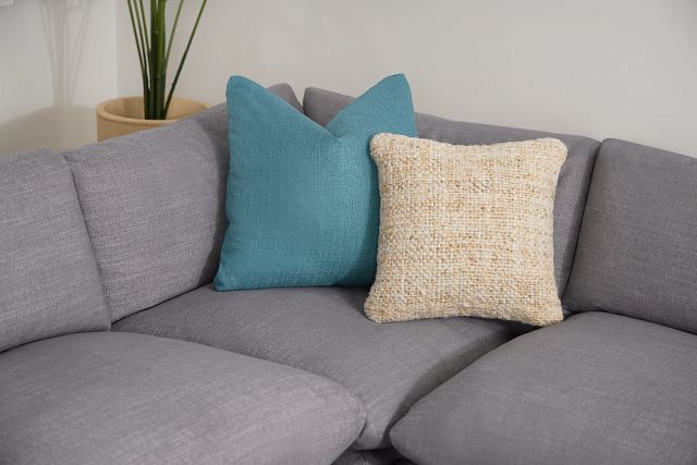 Zeke Blue 20" Accent Pillow
