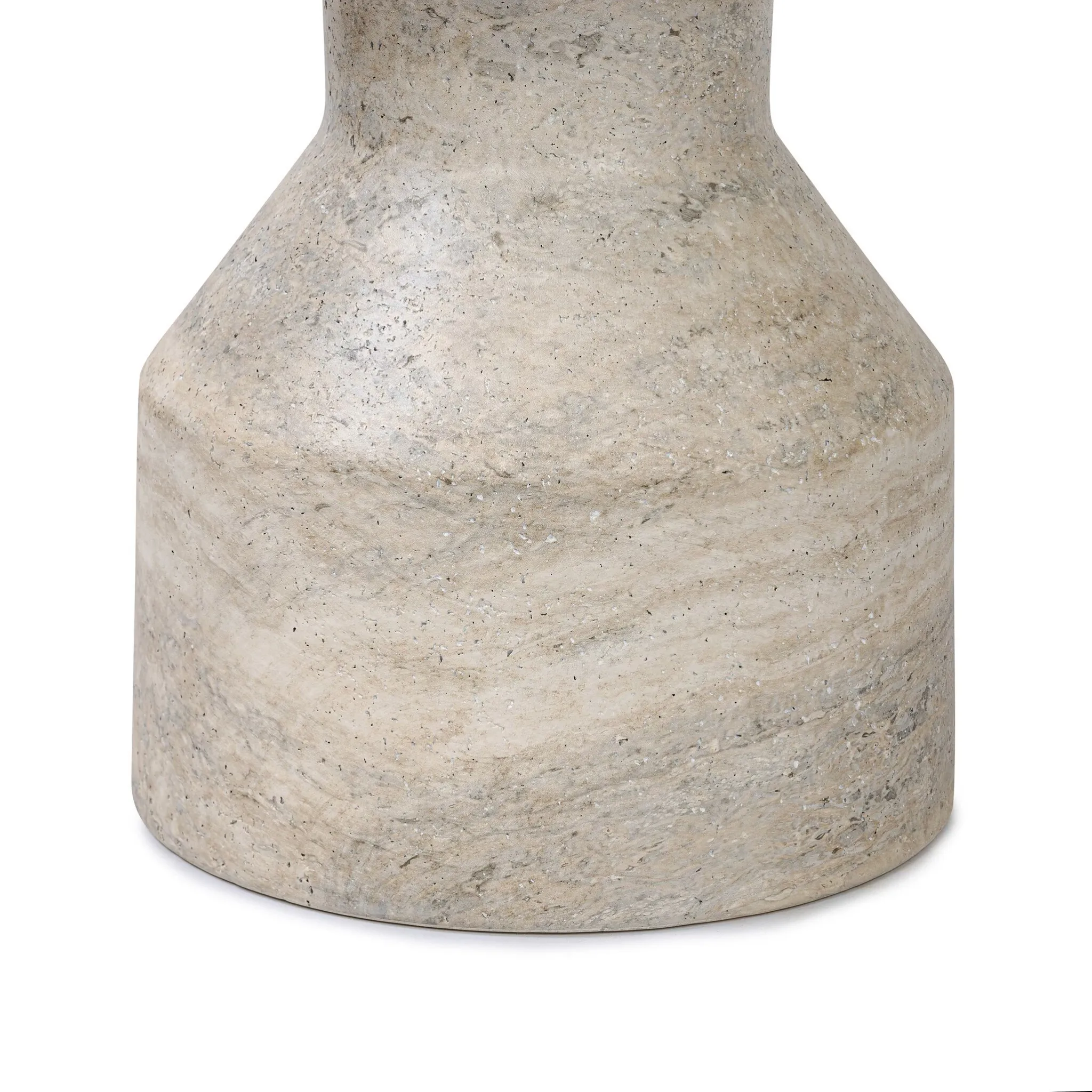Four Hands Odeon Light Gray Concrete Round End Table