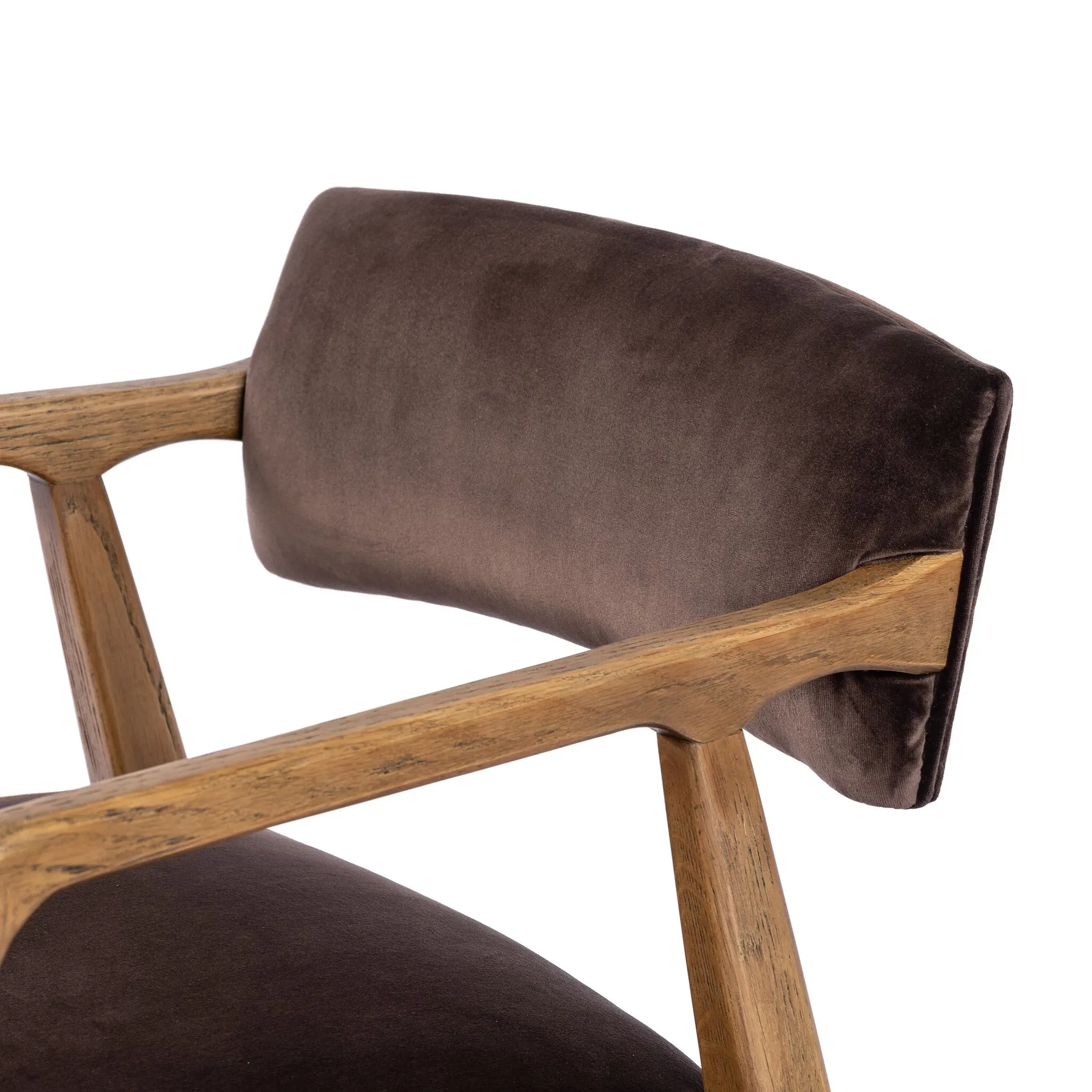 Four Hands Tyler Brown Velvet Accent Chair