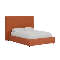 Grayton Elite Medium Brown 54" Upholstered Platform Bed
