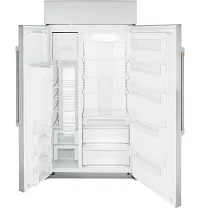 Cafe 42 Series Stainless Steel 42" Built In Side By Side Refrigerator