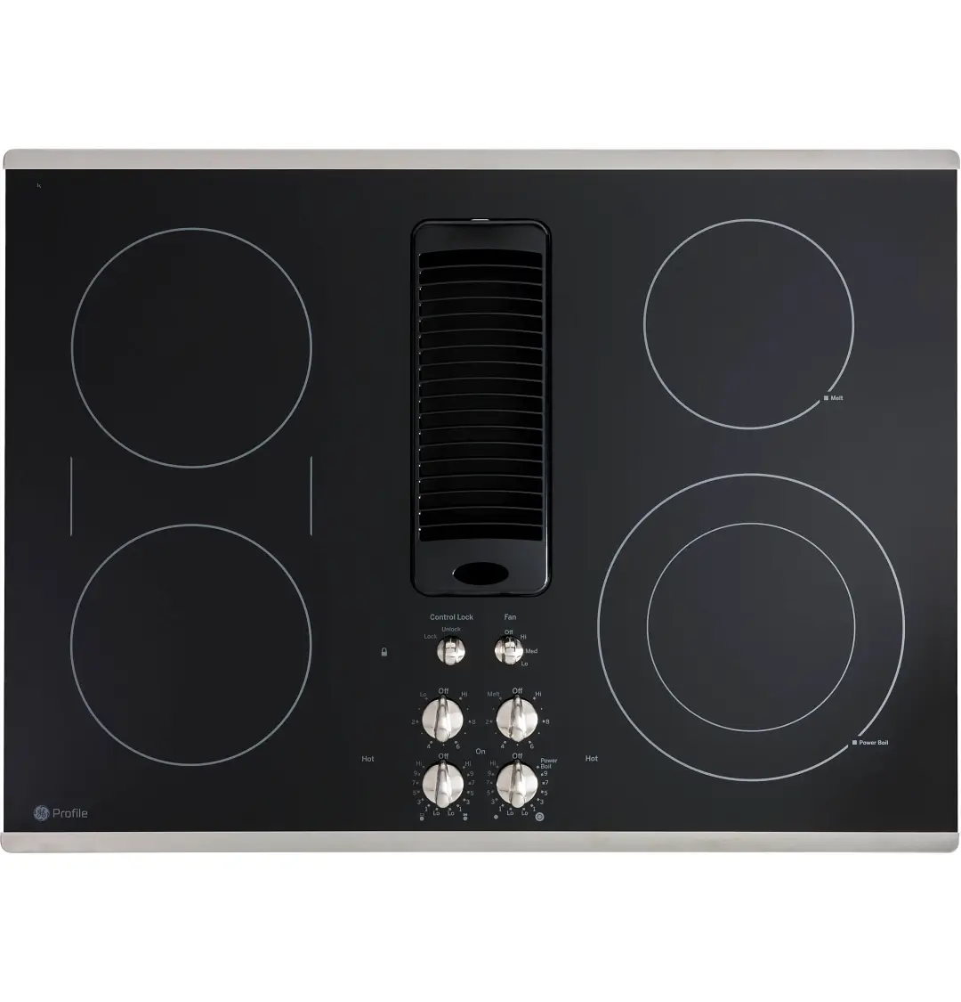Ge Profile 9830 Series Stainless Steel 30" Electric Cook Top Ge Profile 9830 Series Stainless Steel 30" Electric Cook Top