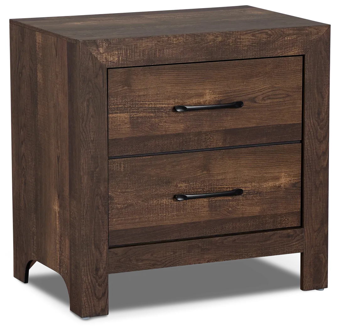 Ollie Dark Tone Nightstand