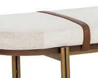 Emalee Light Beige Bench