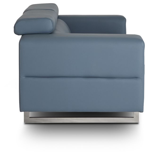 Drew Dark Blue Micro Sofa (3)