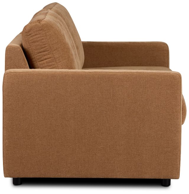 Addie Brown Fabric 2-piece Modular Storage Sofa