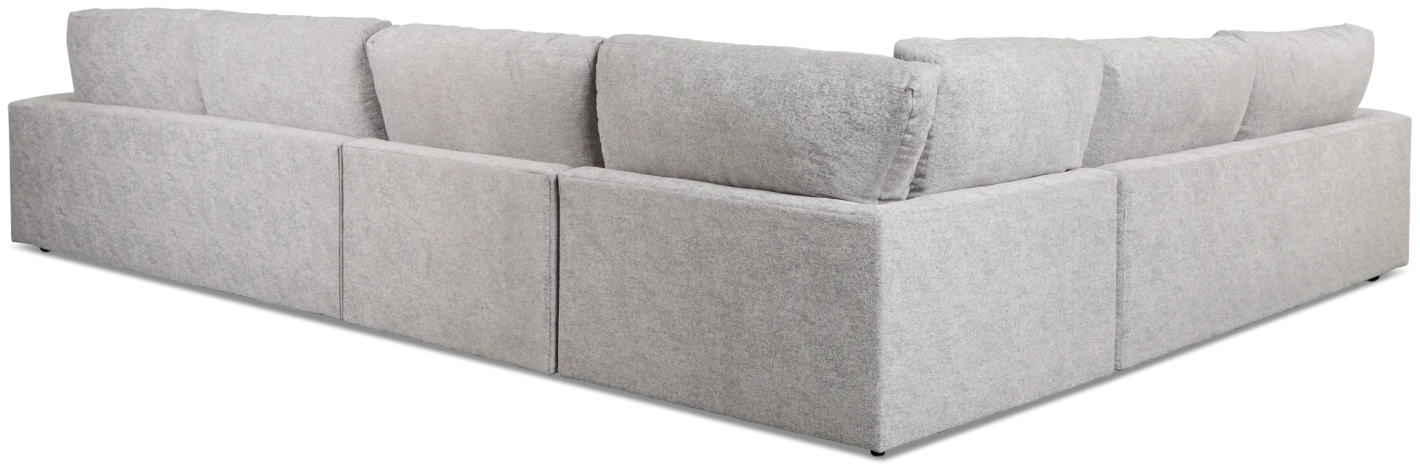 Calista Pewter Fabric Large Two-arm Sectional