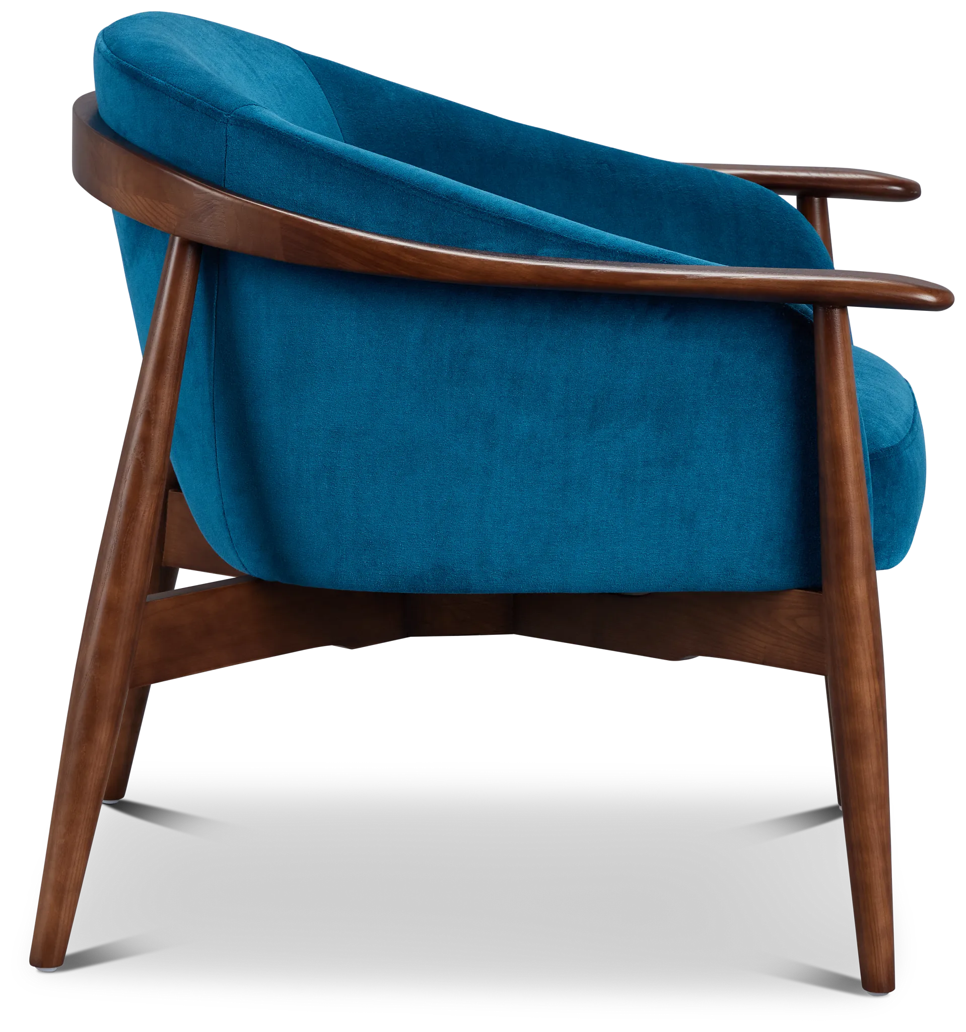 Nova Blue Velvet Accent Chair