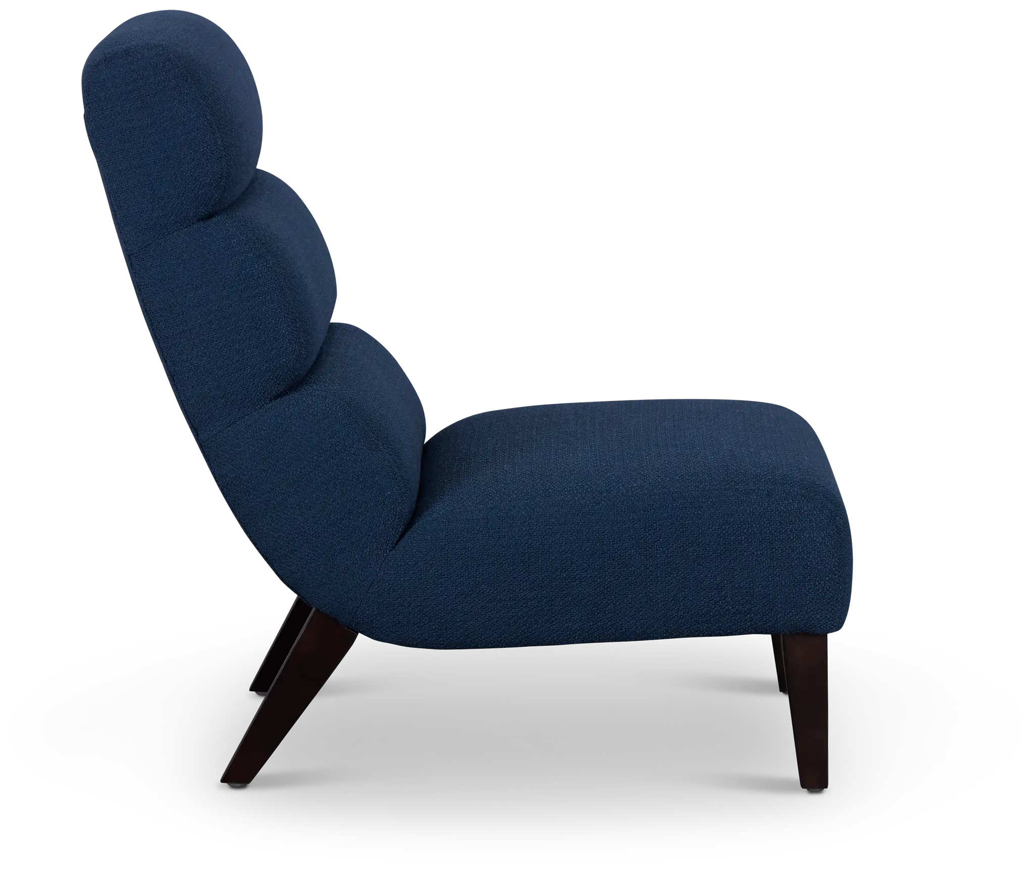 Emily Dark Blue Fabric Accent Chair Emily Dark Blue Fabric Accent Chair