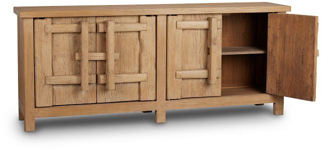 Theo Light Tone Four-door Cabinet