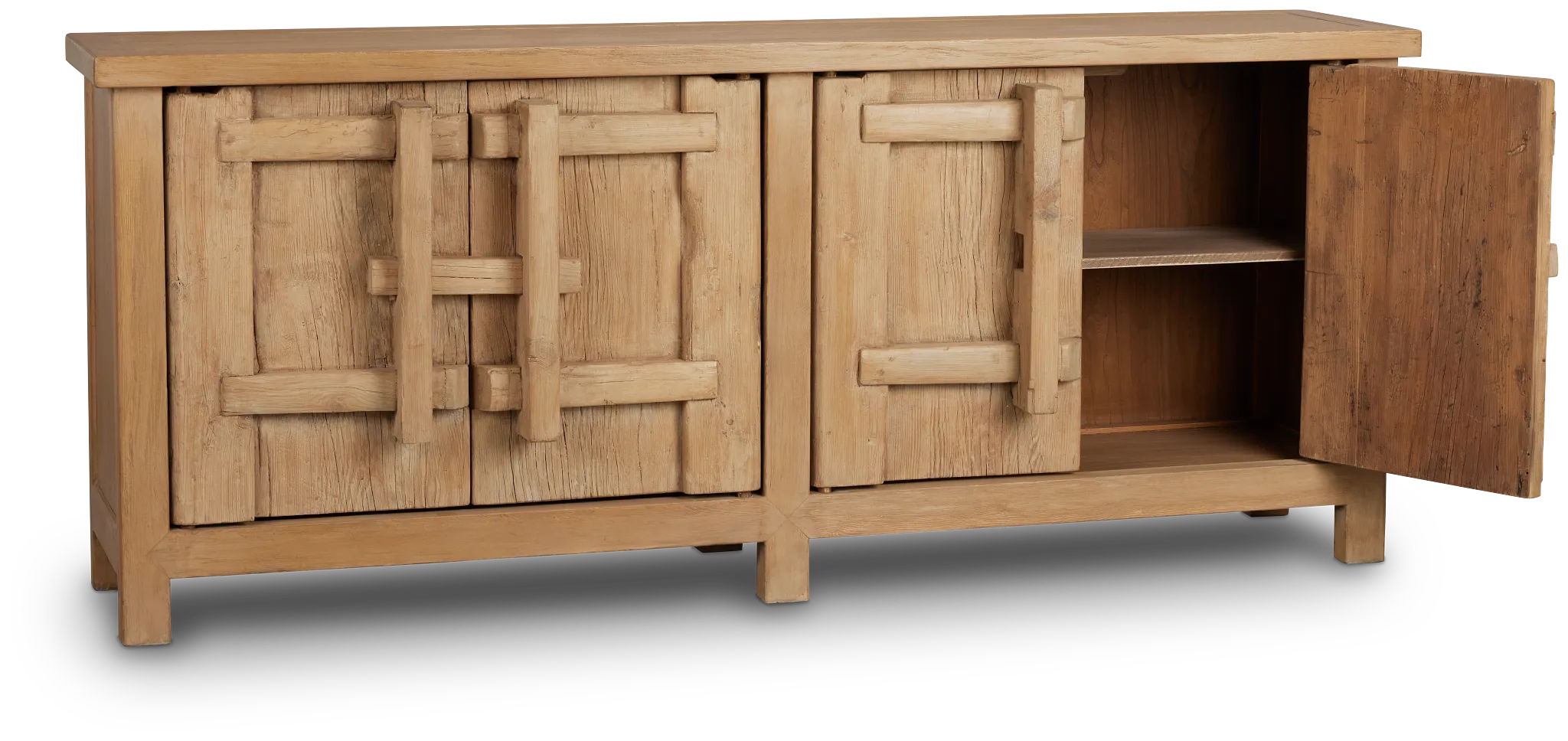 Theo Light Tone Four-door Cabinet