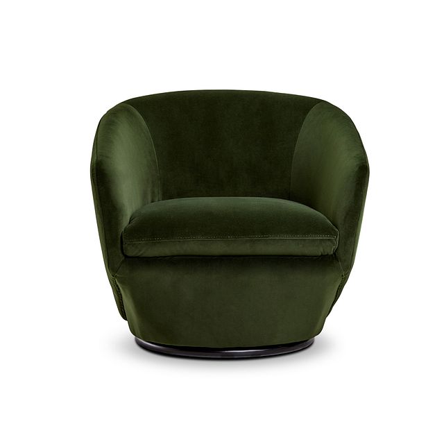 green velvet swivel chairs