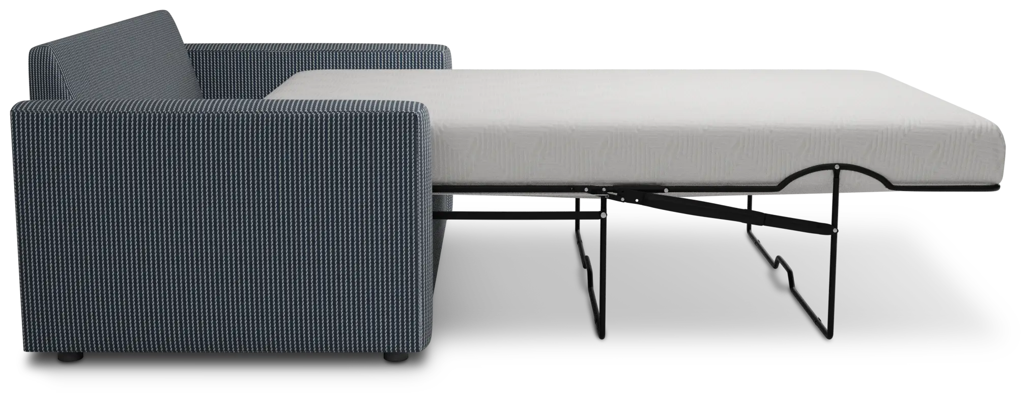 Siesta Lucy Navy Fabric Memory Foam Sleeper Siesta Lucy Navy Fabric Memory Foam Sleeper