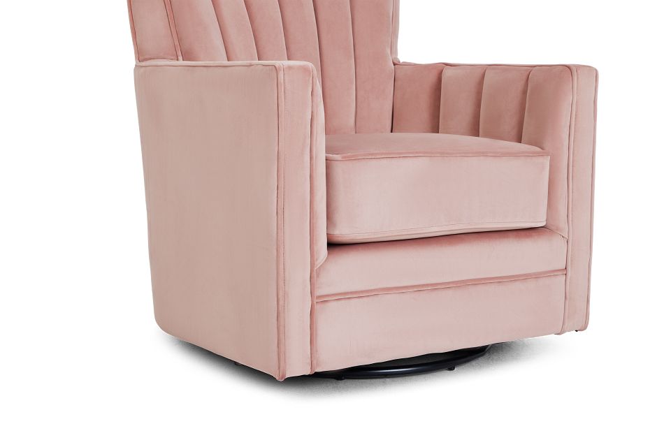 light pink accent chair