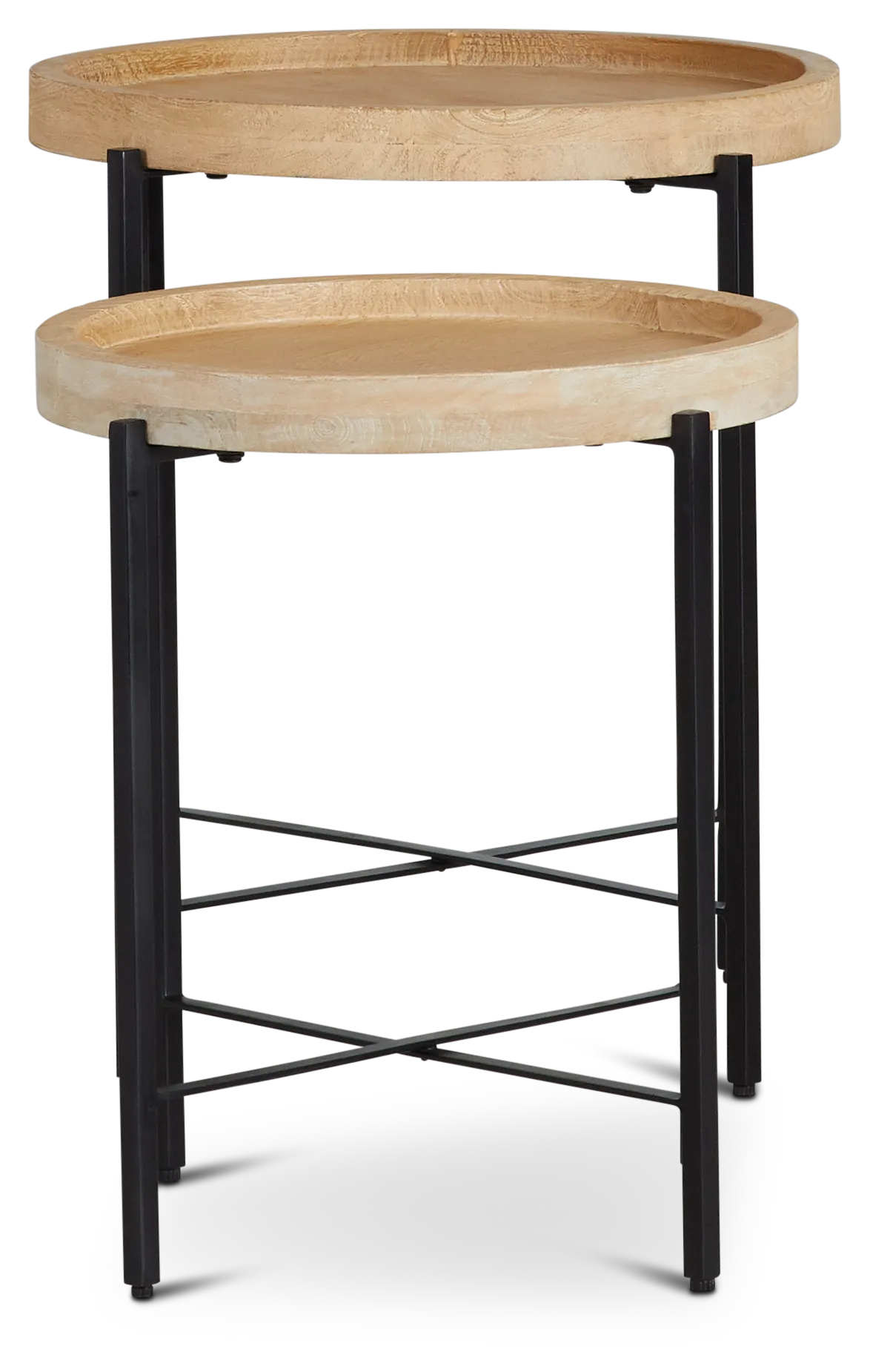 Farida Wood Set Of 2 Accent Table