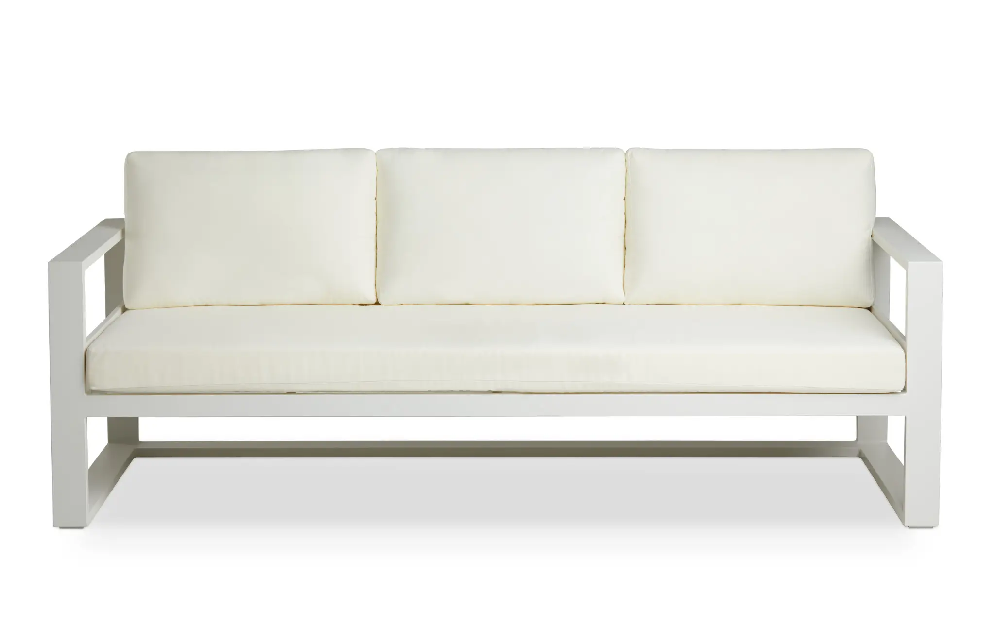 Lisbon White Aluminum Sofa Lisbon White Aluminum Sofa
