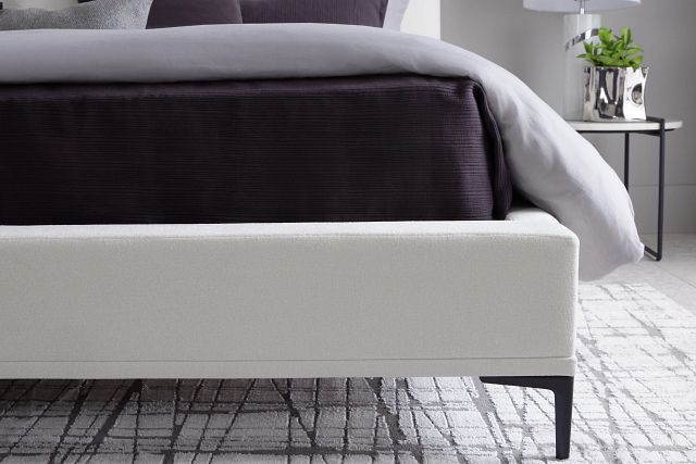 Emit Ivory Uph Panel Bed