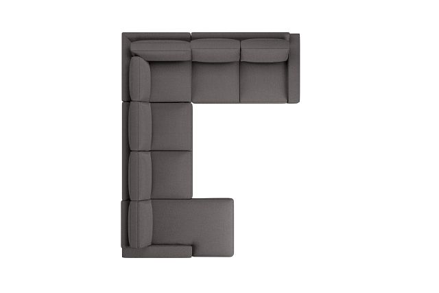 Edgewater Peyton Gray Medium Left Chaise Sectional