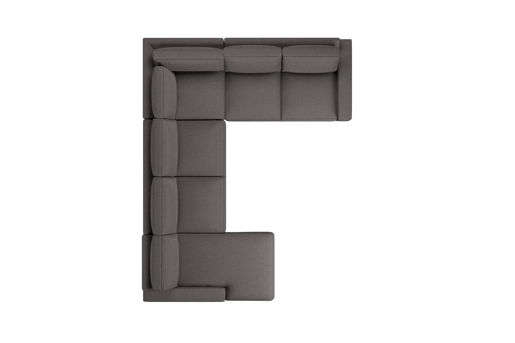 Edgewater Peyton Gray Medium Left Chaise Sectional