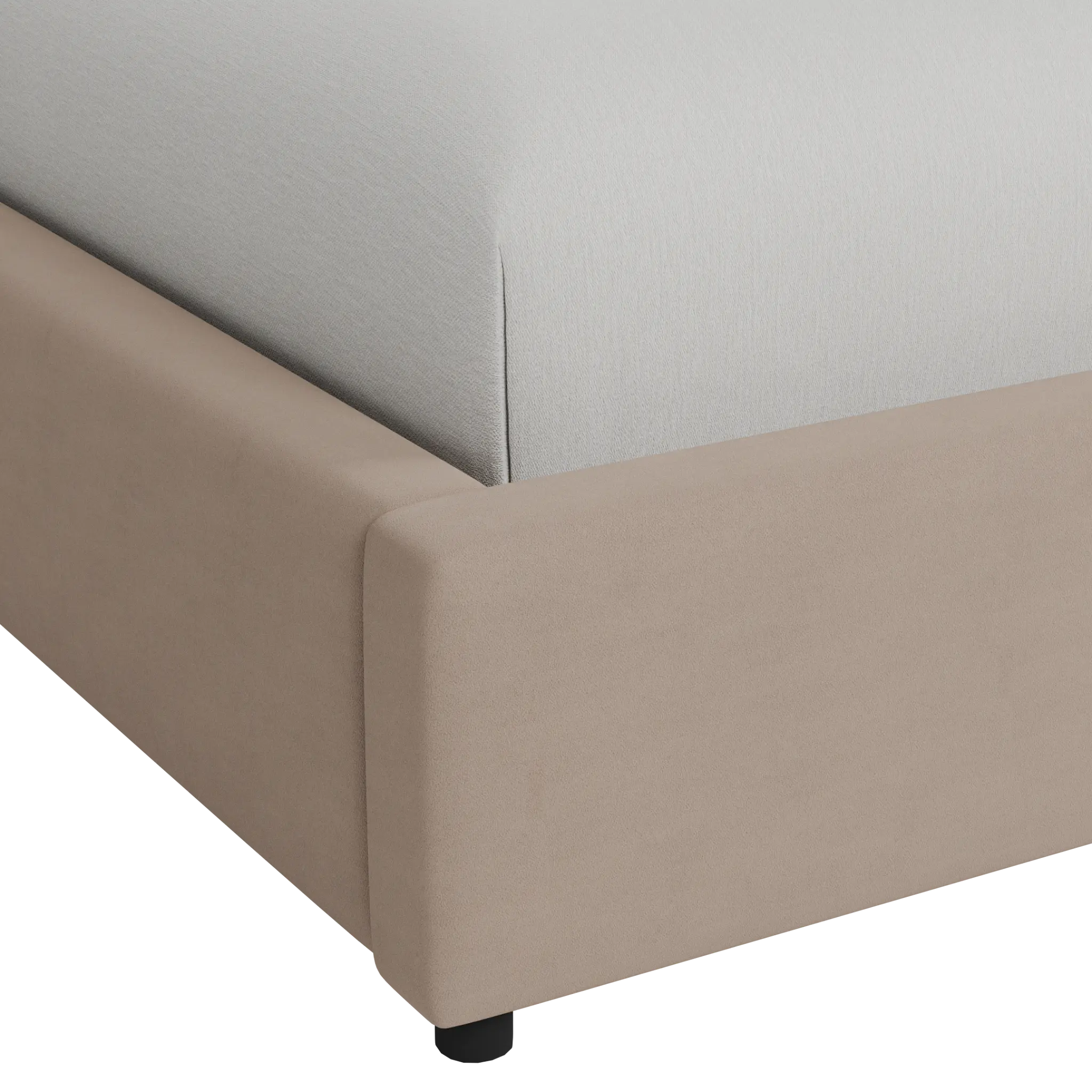 Grayton Joya Beige 44" Upholstered Platform Bed Grayton Joya Beige 44" Upholstered Platform Bed