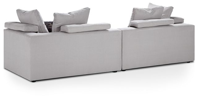 Merrick Gray Fabric Small Sofa (3)