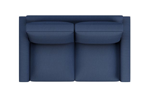 Edgewater Revenue Dark Blue Loveseat