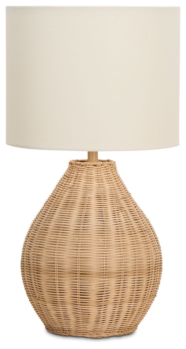 Rattan Small Table Lamp