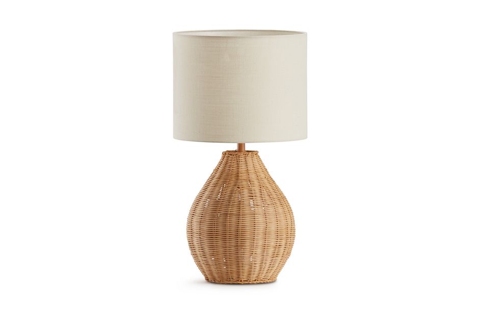 rattan bedside lamps