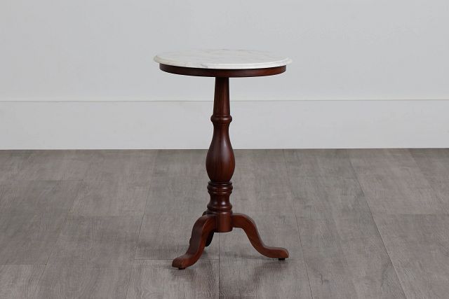 Jude White Accent Table