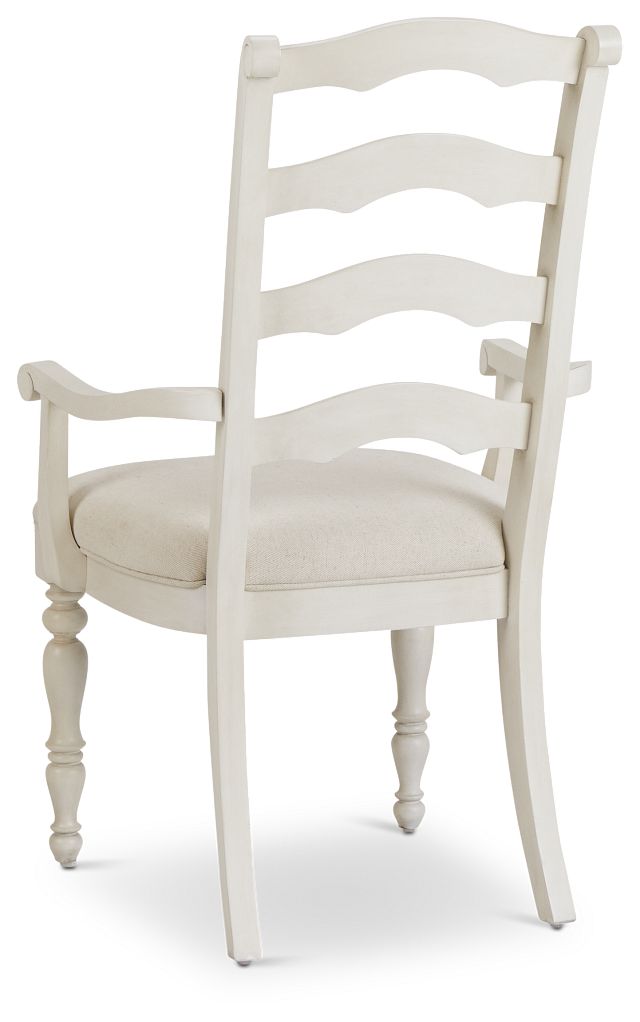 Savannah Ivory Wood Arm Chair