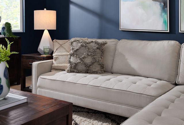 Eli Taupe Micro Right Chaise Sectional (1)