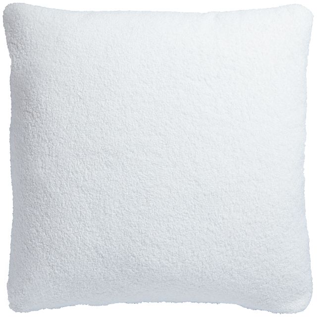 Henley White 22" Accent Pillow