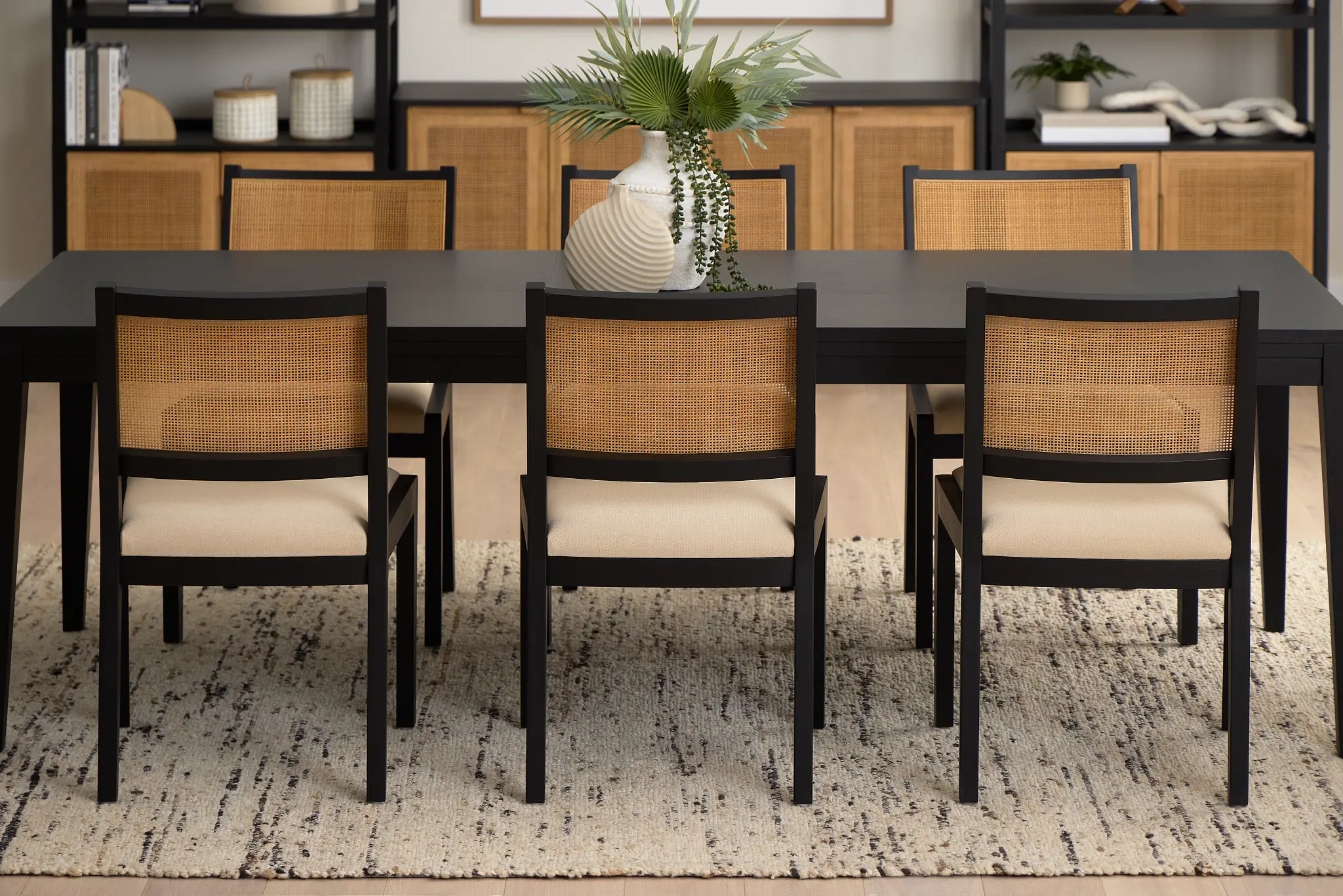 Pacific Black Woven Upholstered Side Chair Pacific Black Woven Upholstered Side Chair