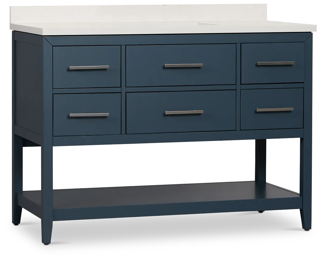 Alden Blue 48" Single Bathroom Vanity