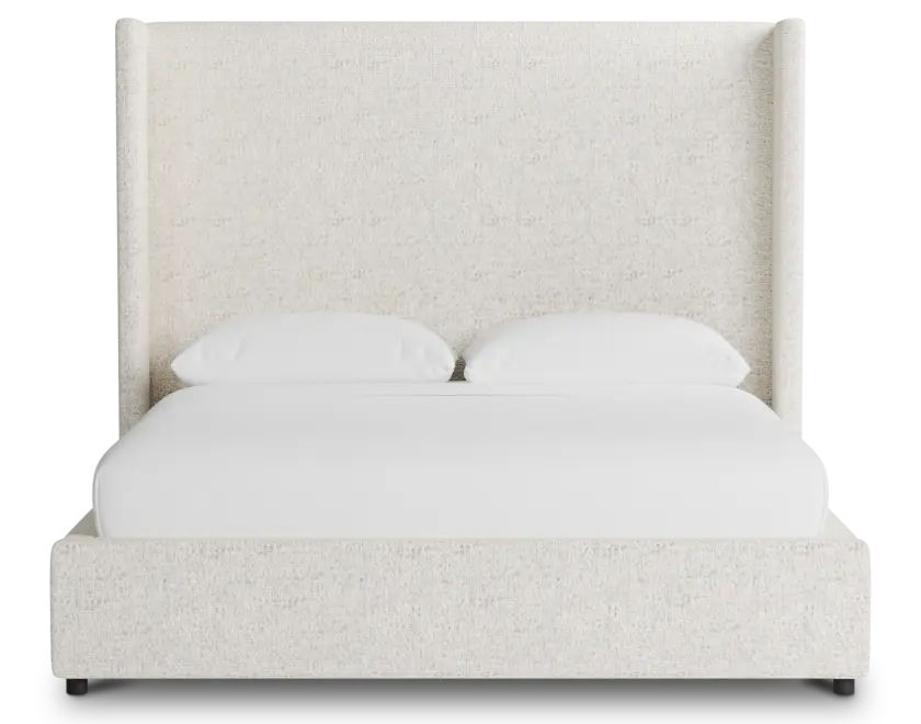 Captiva Natural Beauty Beige 60" Upholstered Shelter Bed Captiva Natural Beauty Beige 60" Upholstered Shelter Bed