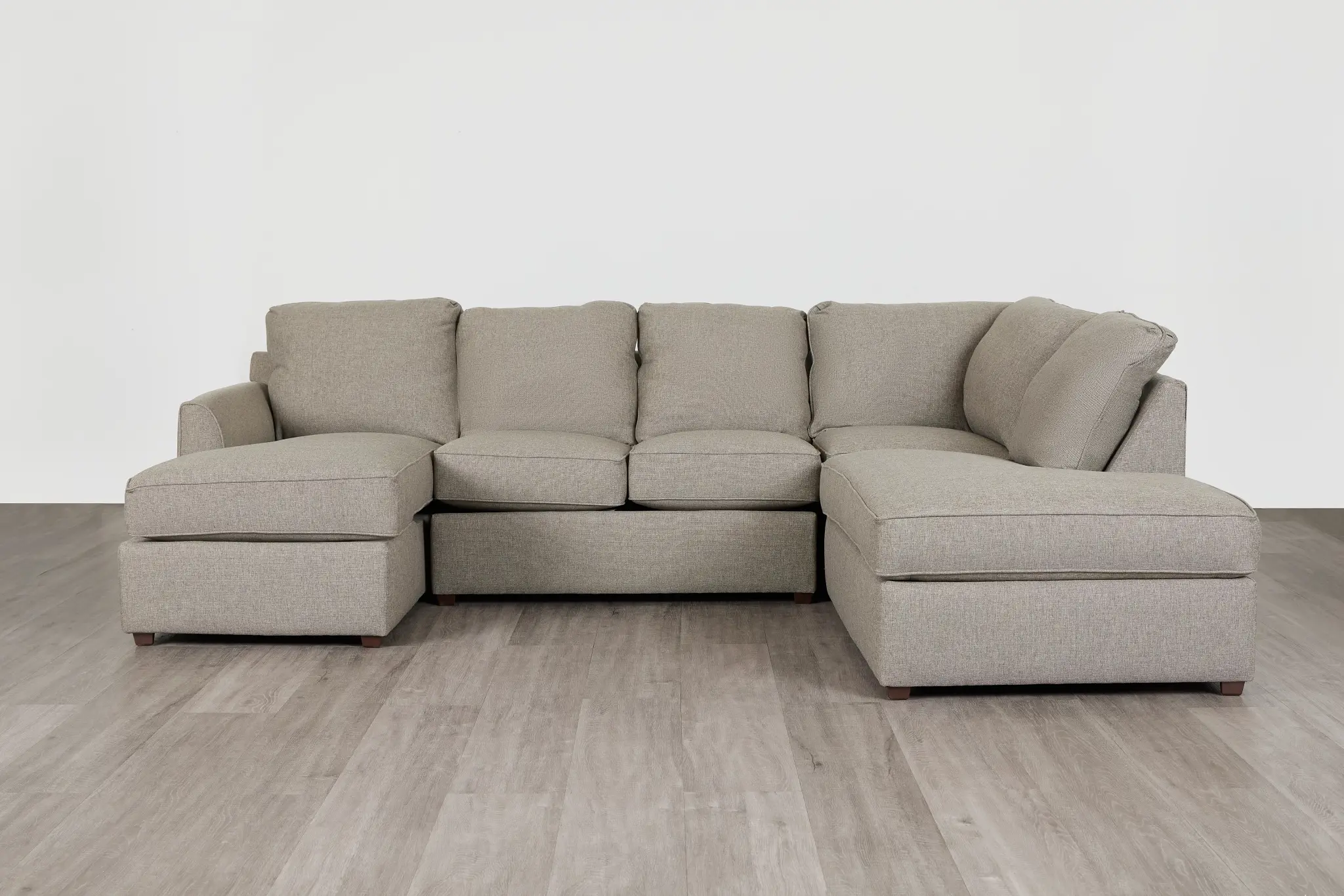 Asheville Brown Fabric Small Right Bumper Sectional Asheville Brown Fabric Small Right Bumper Sectional