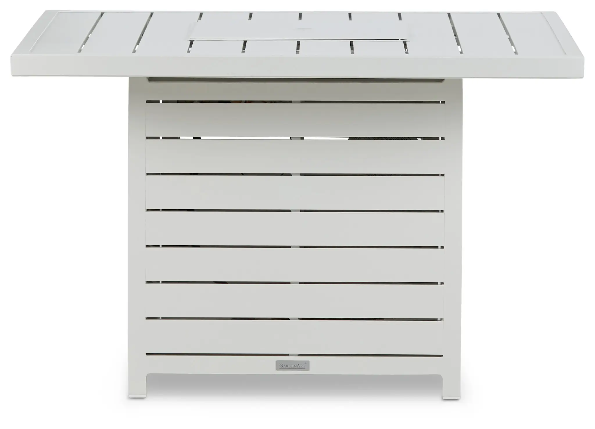 Linear White Square Fire Pit Linear White Square Fire Pit