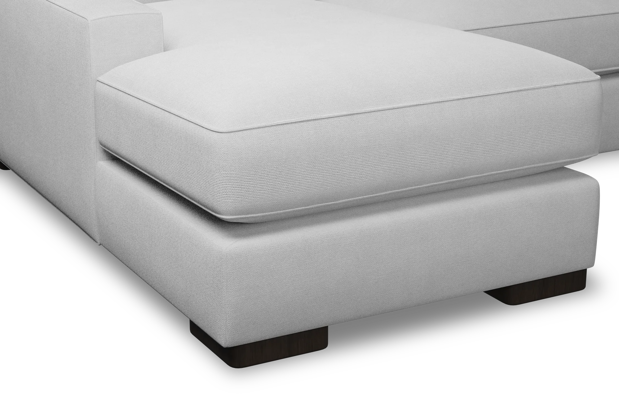 Edgewater Suave White Left Chaise Sectional