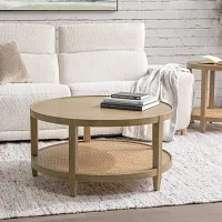 Booker Light Tone Round Coffee Table