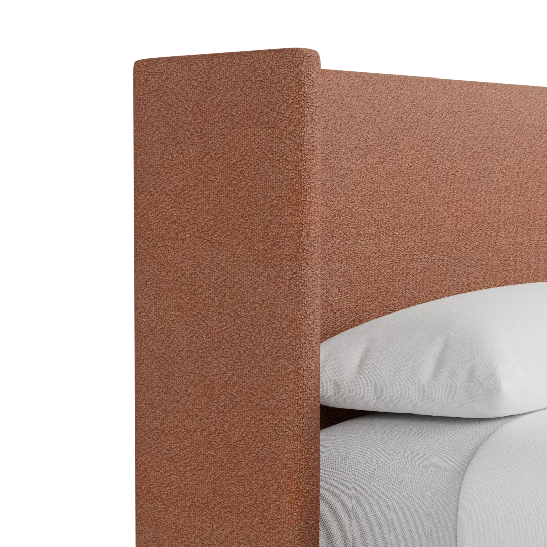 Captiva Sutton Orange 48" Upholstered Shelter Bed